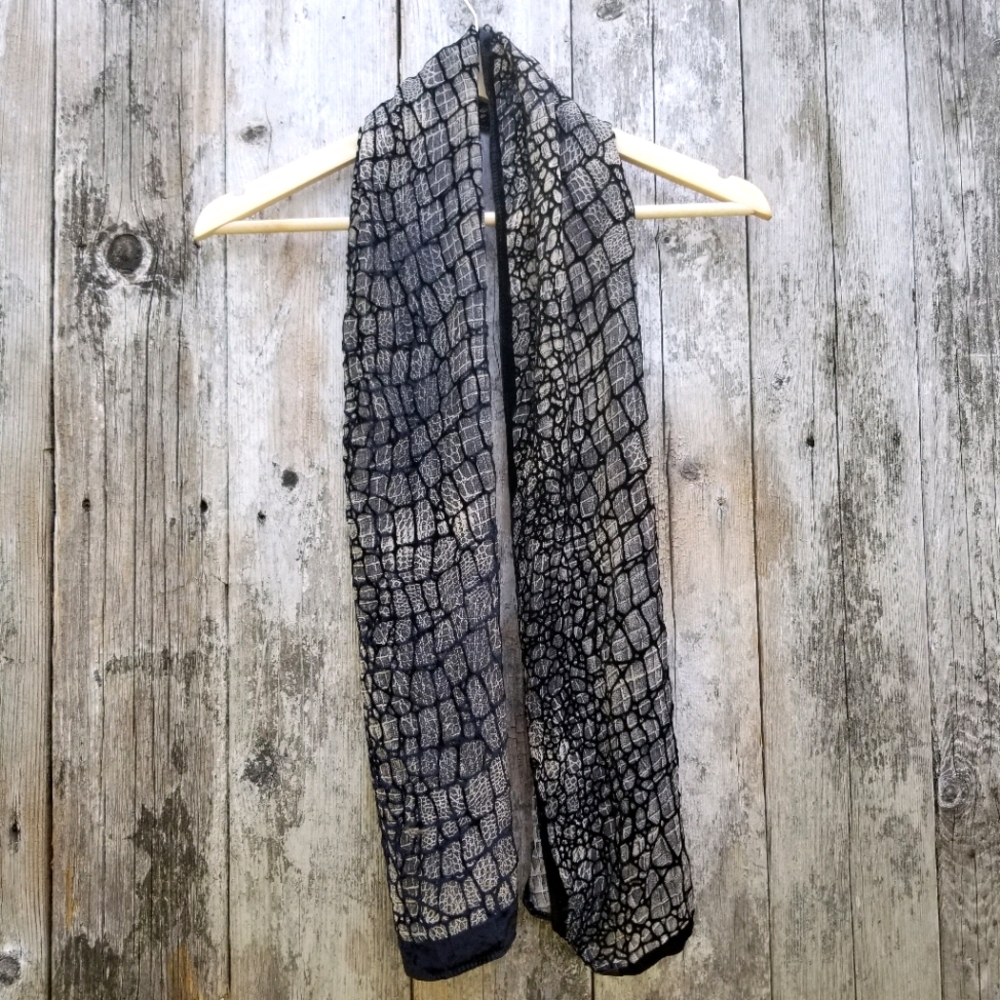 Velvet Burnout Scarf